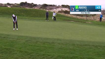 Ludvig Åberg | Round 1 | 4th hole | Shot 4 | 2025 AT&T Pebble Beach