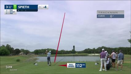 Jordan Spieth | 2024 Valero | Round 4 | 3rd hole | Shot 1