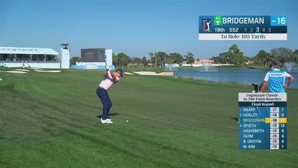 Jacob Bridgeman | Round 4 | 18th hole | Shot 3 | 2025 Cognizant Classic