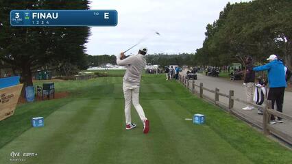 Tony Finau | Round 1 | 3rd hole | Shot 1 | 2025 AT&T Pebble Beach
