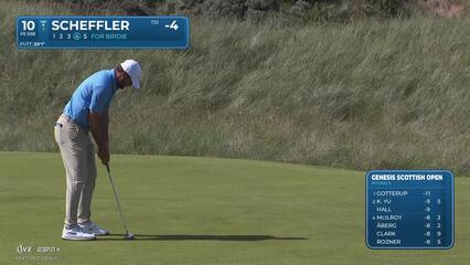 Scottie Scheffler | Round 3 | 10th hole | Shot 5 | 2025 Genesis Scottish Open