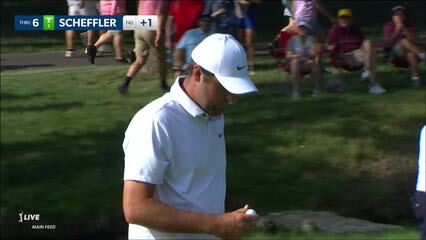 Scottie Scheffler | 2023 the Memorial | Round 3 | 6th hole | Shot 3