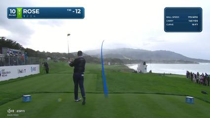 Justin Rose | Round 4 | 10th hole | Shot 1 | 2026 AT&T Pebble Beach