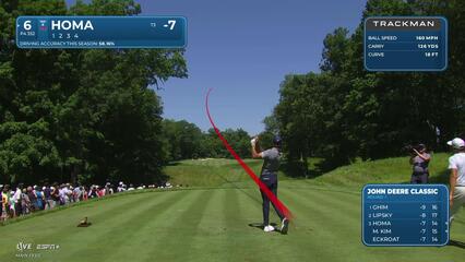 Max Homa | Round 1 | 6th hole | Shot 1 | 2025 John Deere