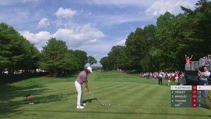 Tommy Fleetwood | Round 3 | 10th hole | Shot 1 | 2025 Travelers