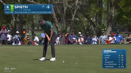 Jordan Spieth | Round 2 | 6th hole | Shot 4 | 2026 Valspar