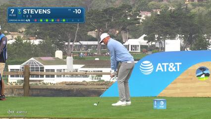 Sam Stevens | Round 3 | 7th hole | Shot 1 | 2025 AT&T Pebble Beach