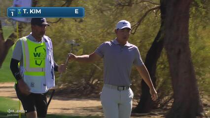 Tom Kim | Round 1 | 1st hole | Shot 4 | 2025 WM Phoenix Open