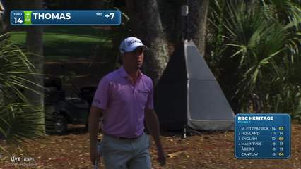 Justin Thomas | Round 2 | 14th hole | Shot 3 | 2026 RBC Heritage