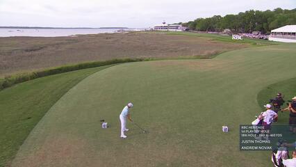 Andrew Novak | Playoff 1 | 18th hole | Shot 1 | 2025 RBC Heritage