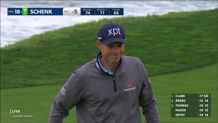 Adam Schenk | 2024 AT&T Pebble Beach | Round 3 | 9th hole | Shot 4