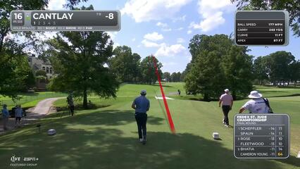 Patrick Cantlay | Round 4 | 16th hole | Shot 1 | 2025 FedEx St. Jude