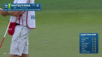 Hideki Matsuyama | Round 2 | 14th hole | Shot 3 | 2026 Valero