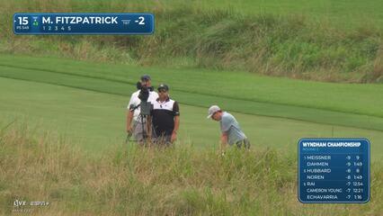 Matt Fitzpatrick | Round 2 | 15th hole | Shot 2 | 2025 Wyndham