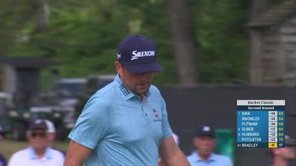 Keegan Bradley | Round 2 | 18th hole | Shot 4 | 2025 Rocket Classic