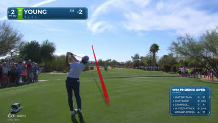Cameron Young | Round 2 | 2nd hole | Shot 1 | 2026 WM Phoenix Open