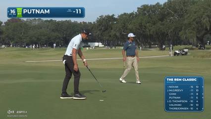 Andrew Putnam | Round 2 | 16th hole | Shot 3 | 2025 The RSM Classic