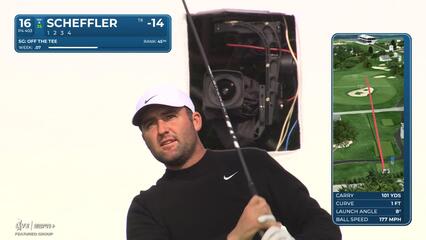Scottie Scheffler | Round 4 | 16th hole | Shot 1 | 2025 AT&T Pebble Beach