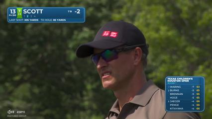 Adam Scott | Round 1 | 13th hole | Shot 2 | -1 Houston Open