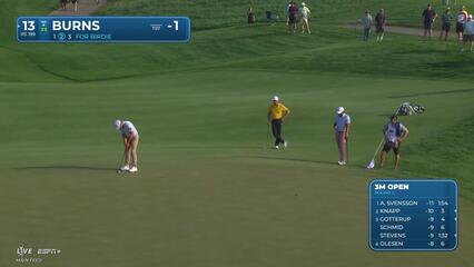 Sam Burns | Round 2 | 13th hole | Shot 3 | 2025 3M Open