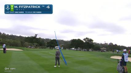 Matt Fitzpatrick | Round 2 | 2nd hole | Shot 2 | 2026 AT&T Pebble Beach