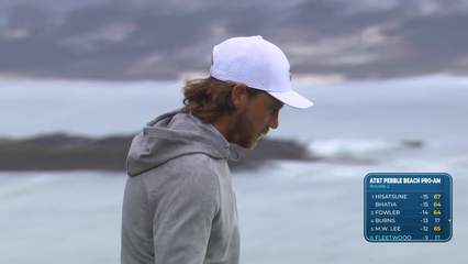 Tommy Fleetwood | Round 2 | 18th hole | Shot 4 | 2026 AT&T Pebble Beach