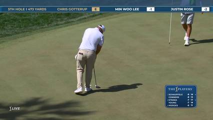 Christopher Gotterup | Round 2 | 5th hole | Shot 5 | 2026 THE PLAYERS