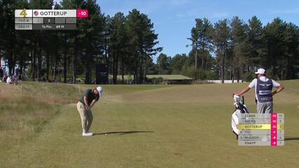 Chris Gotterup | Round 3 | 4th hole | Shot 2 | 2025 Genesis Scottish Open