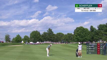 Scottie Scheffler | Round 3 | 9th hole | Shot 2 | 2025 Travelers