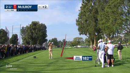 Rory McIlroy | 2024 Genesis | Round 2 | 2nd hole | Shot 1