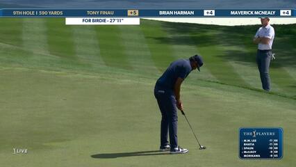 Tony Finau | Round 2 | 9th hole | Shot 5 | 2025 THE PLAYERS