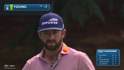 Cameron Young | Round 1 | 8th hole | Shot 4 | 2026 Truist Championship
