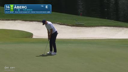 Ludvig Åberg | Round 1 | 14th hole | Shot 4 | 2026 Truist Championship