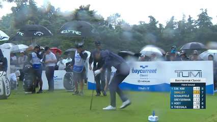 Alex Smalley | Round 3 | 8th hole | Shot 1 | 2025 Baycurrent