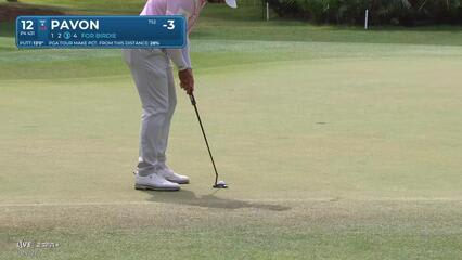 Matthieu Pavon | Round 4 | 12th hole | Shot 3 | 2025 RBC Heritage