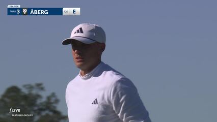 Ludvig Åberg | Round 1 | 3rd hole | Shot 4 | 2024 The RSM Classic