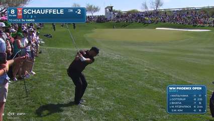 Xander Schauffele | Round 2 | 8th hole | Shot 3 | 2026 WM Phoenix Open
