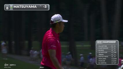 Hideki Matsuyama | Round 2 | 8th hole | Shot 4 | 2025 BMW Championship