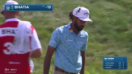 Akshay Bhatia | Round 4 | 17th hole | Shot 3 | 2025 3M Open