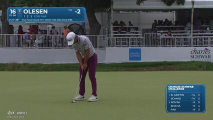 Thorbjørn Olesen | Round 3 | 16th hole | Shot 3 | 2025 Charles Schwab