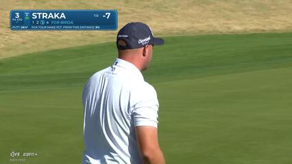Sepp Straka | Round 2 | 3rd hole | Shot 3 | 2025 The American Express