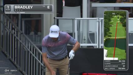 Keegan Bradley | Round 2 | 1st hole | Shot 1 | 2025 TOUR Championship