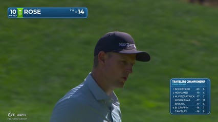 Justin Rose | Round 4 | 10th hole | Shot 4 | 2026 Travelers