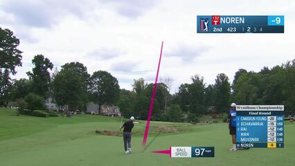 Alex Noren | Round 4 | 2nd hole | Shot 2 | 2025 Wyndham