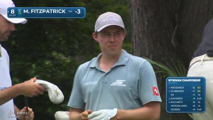 Matt Fitzpatrick | Round 2 | 8th hole | Shot 1 | 2025 Wyndham