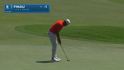 Tony Finau | Round 1 | 8th hole | Shot 4 | 2025 Wyndham