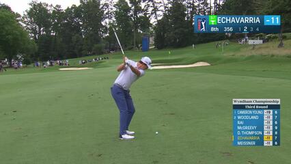 Nico Echavarria | Round 3 | 8th hole | Shot 2 | 2025 Wyndham