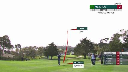 Rory McIlroy | Round 4 | 16th hole | Shot 2 | 2025 AT&T Pebble Beach