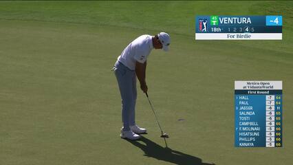 Kristoffer Ventura | Round 1 | 18th hole | Shot 4 | 2025 Mexico Open