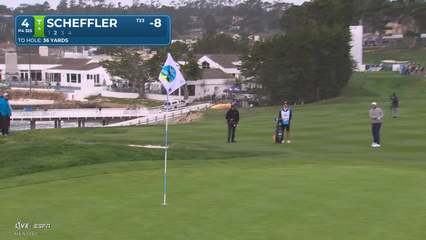 Scottie Scheffler | Round 3 | 4th hole | Shot 2 | 2026 AT&T Pebble Beach
